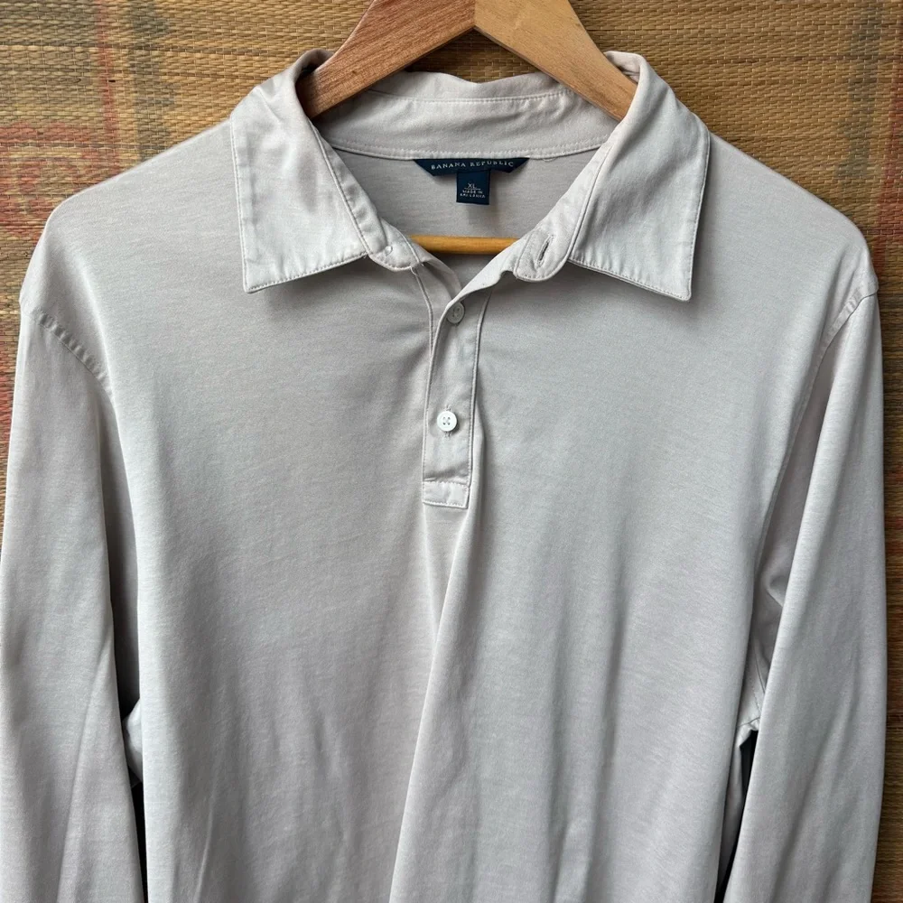Banana Republic Long Sleeve Polo Shirt